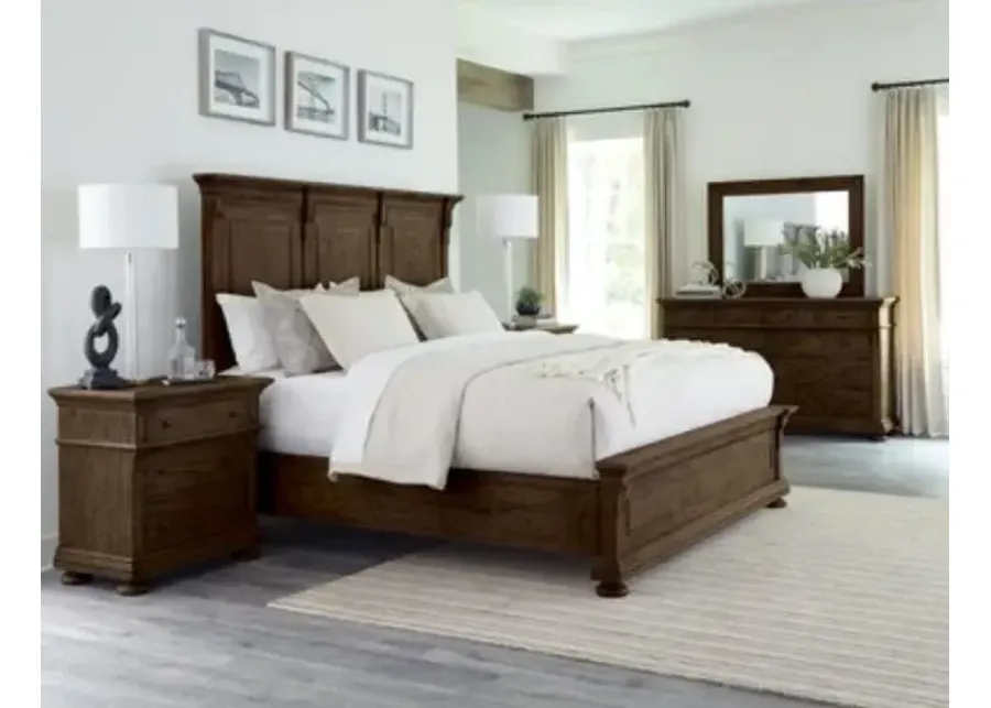 Hekman Wellington Java Queen Upholstered Panel Bed-66.5