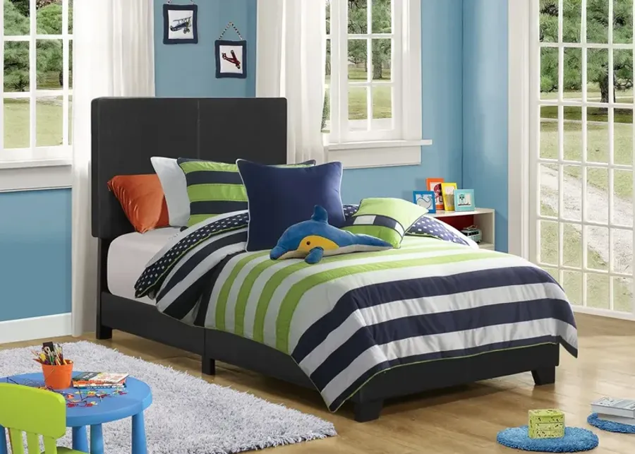 Coaster Dorian Upholstered Twin Panel Bed Black-43