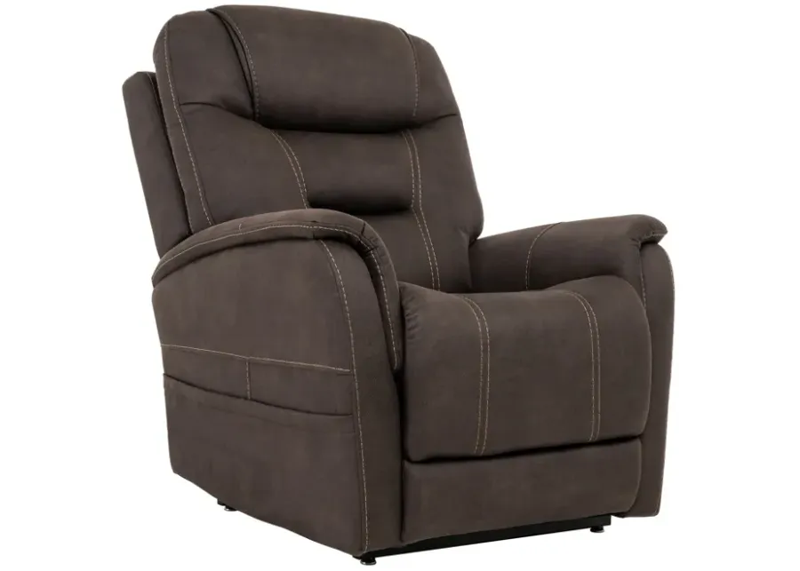 Zelda Power Lift Chair Recliner - Gunmetal