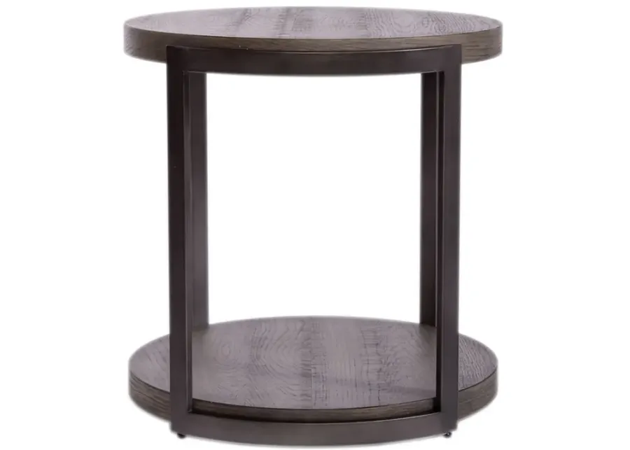 Liberty Furniture 3-Piece Open Shelf Design Gauntlet Gray Coffee Table Set Modern View-25