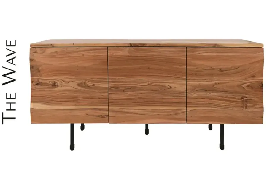 Jofran The Wave 3-Door Accent Cabinet-72