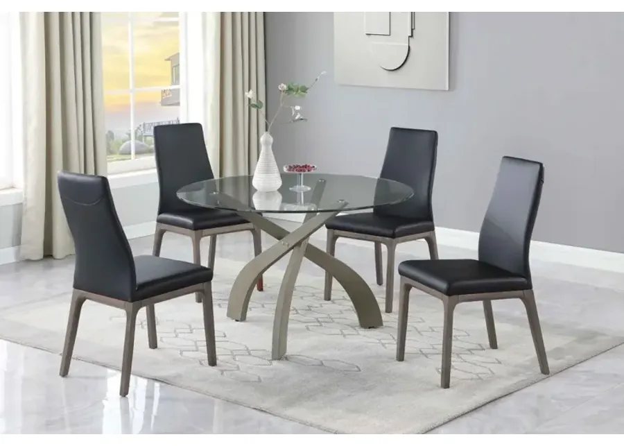 Chintaly Peggy Black Dining Set with Glass Top Table & Solid Wood Chairs-48 1 104255-chintaly-peggy-black-dining-set-with-glass-top-table-solid-wood-chairs-48-1.webp