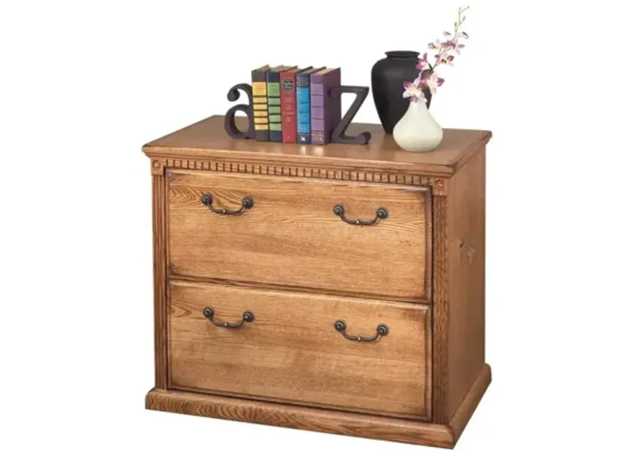 Martin Furniture Huntington Wheat 2-Drawer Lateral Office File Cabinet-33.75