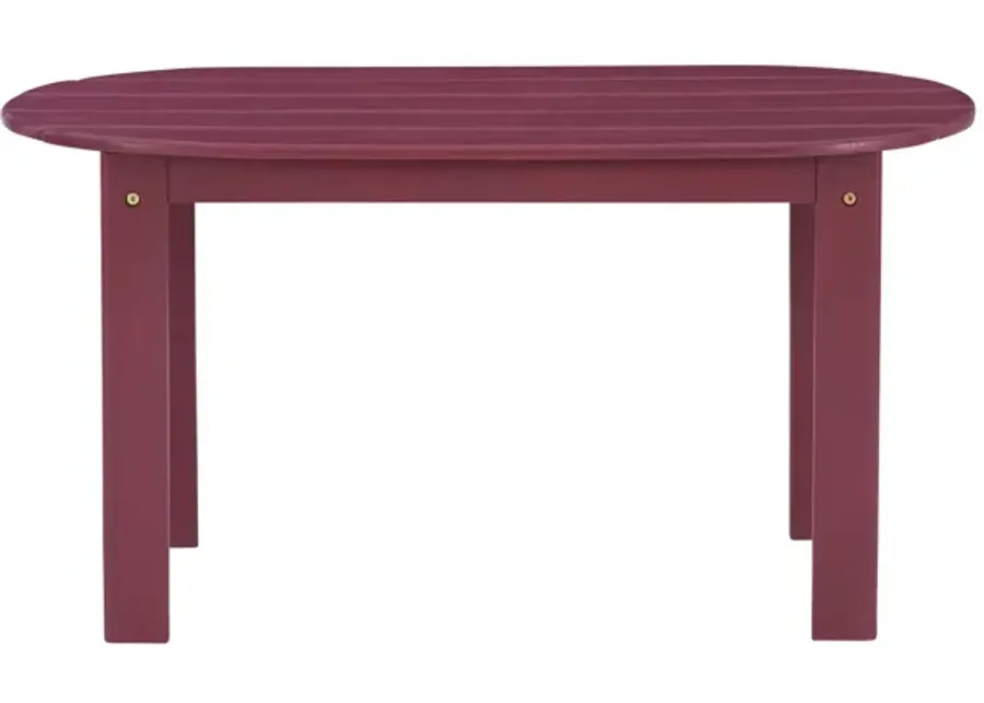 Linon Adirondack Red Coffee Table-35