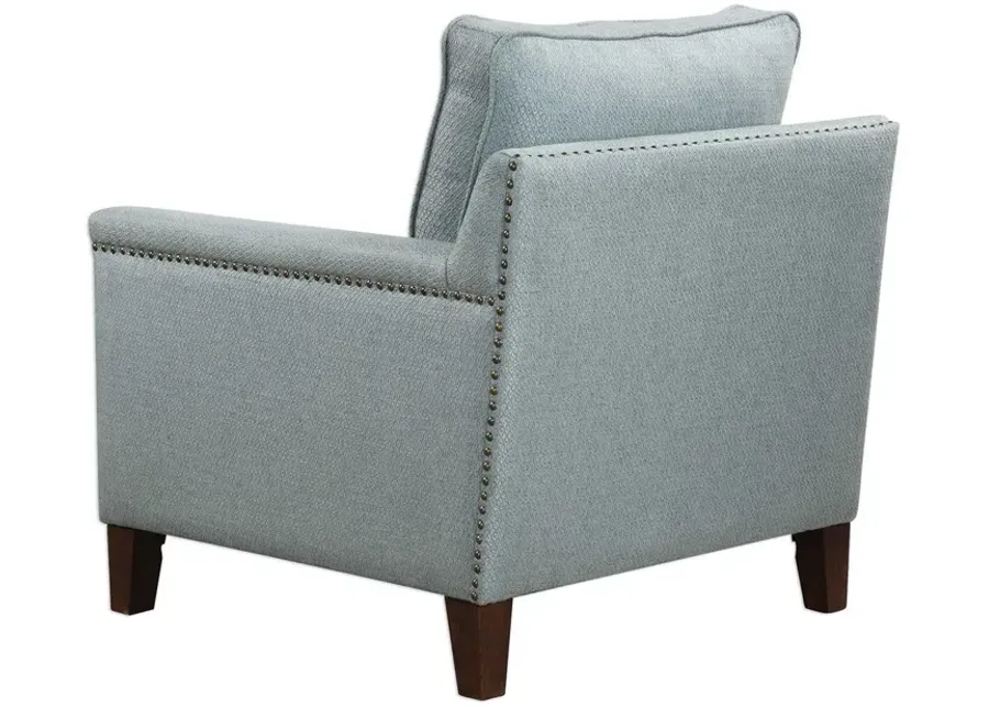 Uttermost Charlotta Sea Mist Accent Chair-32