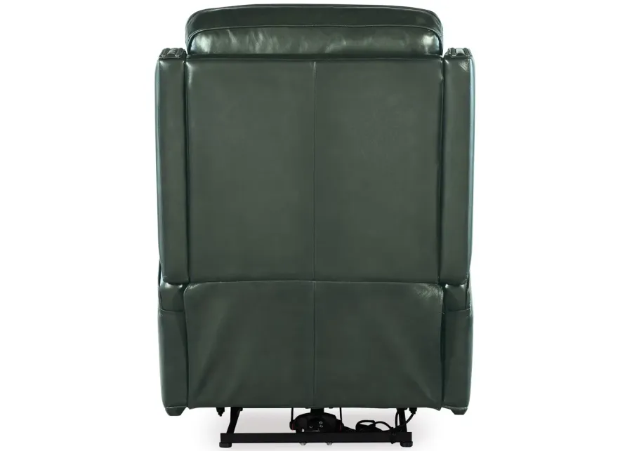 Hooker Furniture Hamilton Sarzana Portal Leather Power Recliner with Power Headrest-32