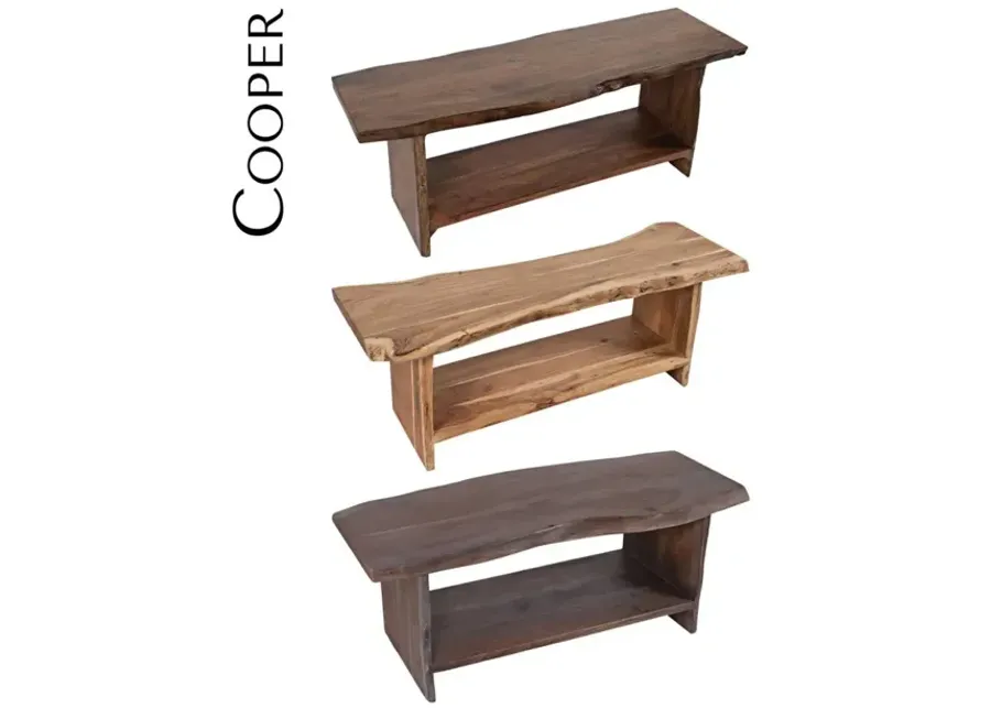 Jofran Cooper Storage Bench Slate-52