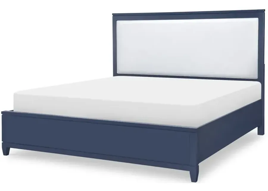 Legacy Classic Upholstered Headboard King/California King Blue Finish Summerland Inkwell-80