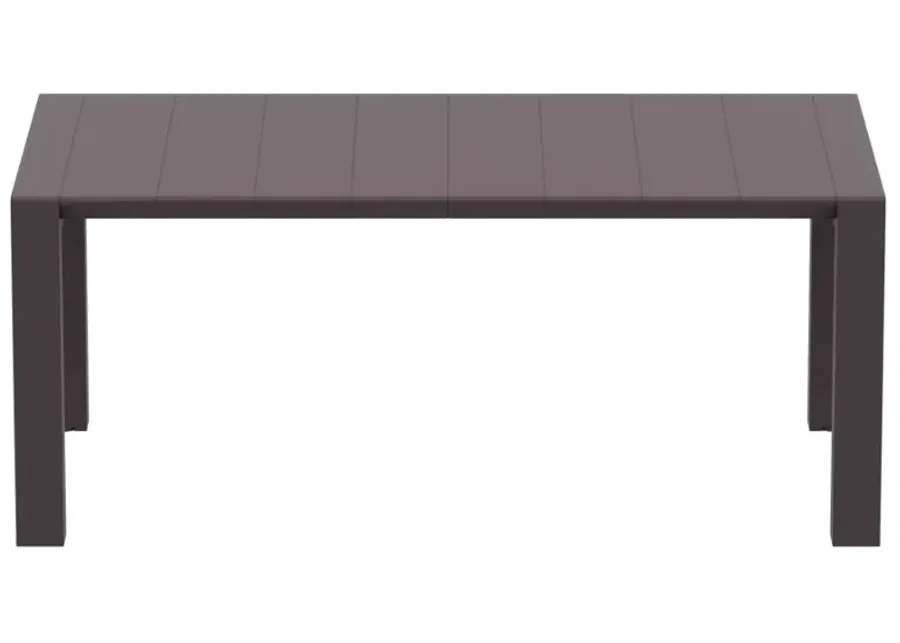 Compamia Contemporary Indoor-Outdoor Wicker Brown Patio Dining Table