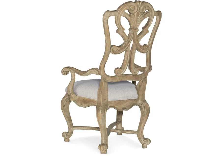 Hooker Furniture Castella Wood Back Armchair-26.5