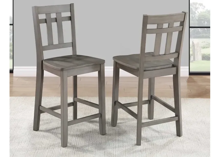 Steve Silver Toscana Burnished Aged Gray Counter-Height Chair-17.5