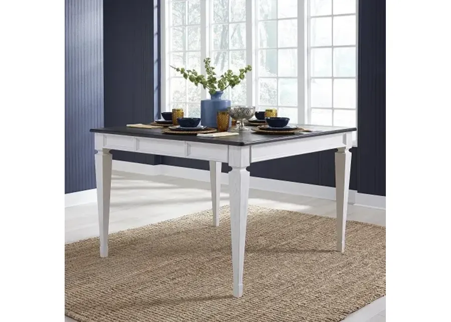 Liberty Furniture Allyson Park Wire Brushed White Counter-Height Leg Table-54