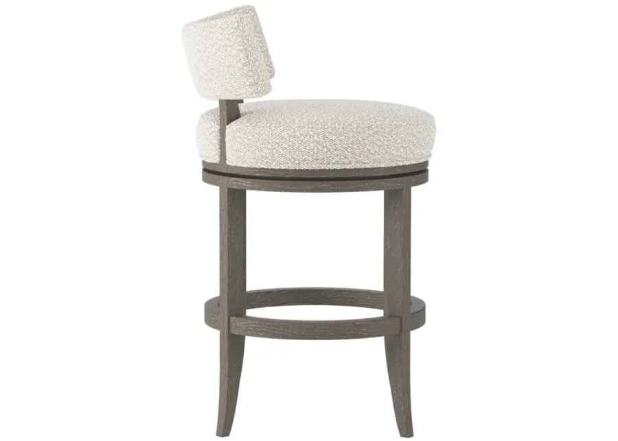 Bernhardt Hirsch Fabric Counter Stool Portobello Finish-19.13