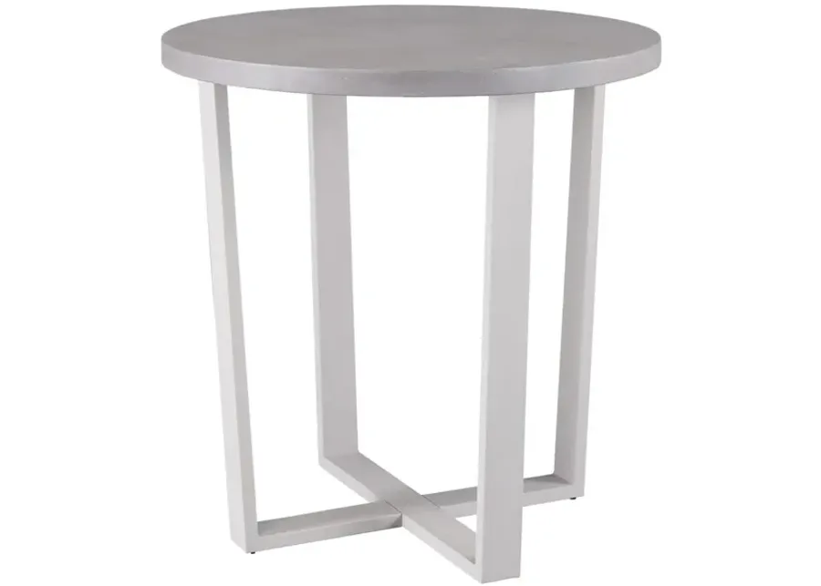 Universal Coastal Living Outdoor South Beach Chalk/Gray Bar Table-42