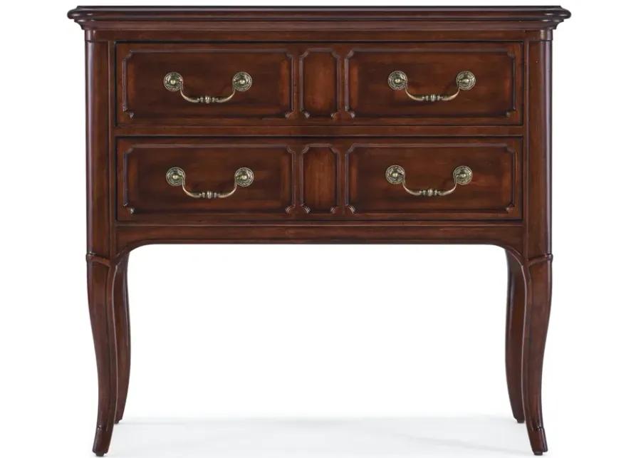 Hooker Furniture Charleston Dark Brown 2-Drawer Nightstand-36