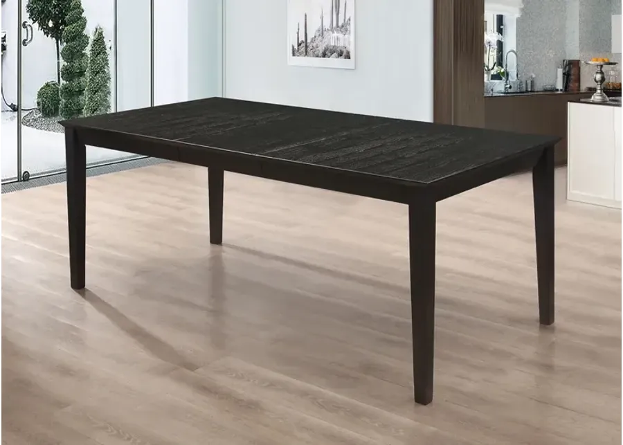 Coaster Louise Rectangular 78 Inch Extension Leaf Dining Table Black-60