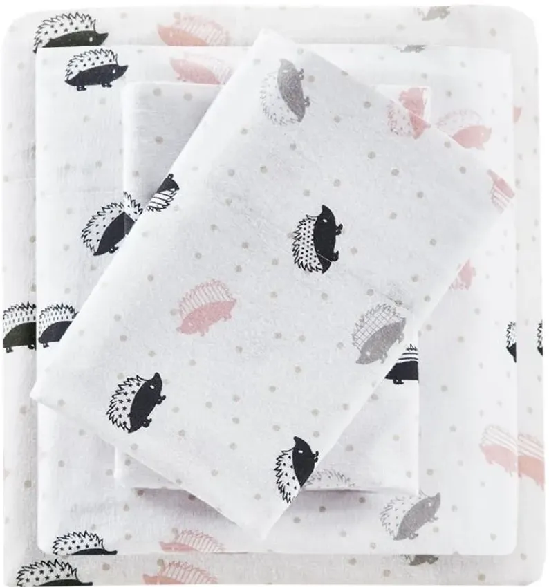 105823-olliix-intelligent-design-full-pink-grey-hedgehogs-cozy-soft-cotton-novelty-print-flannel-sheet-set-1.webp