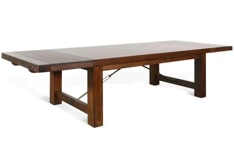 Sunny Designs Tuscany Vintage Mocha 86-122 Inch Extension Dining Table-42