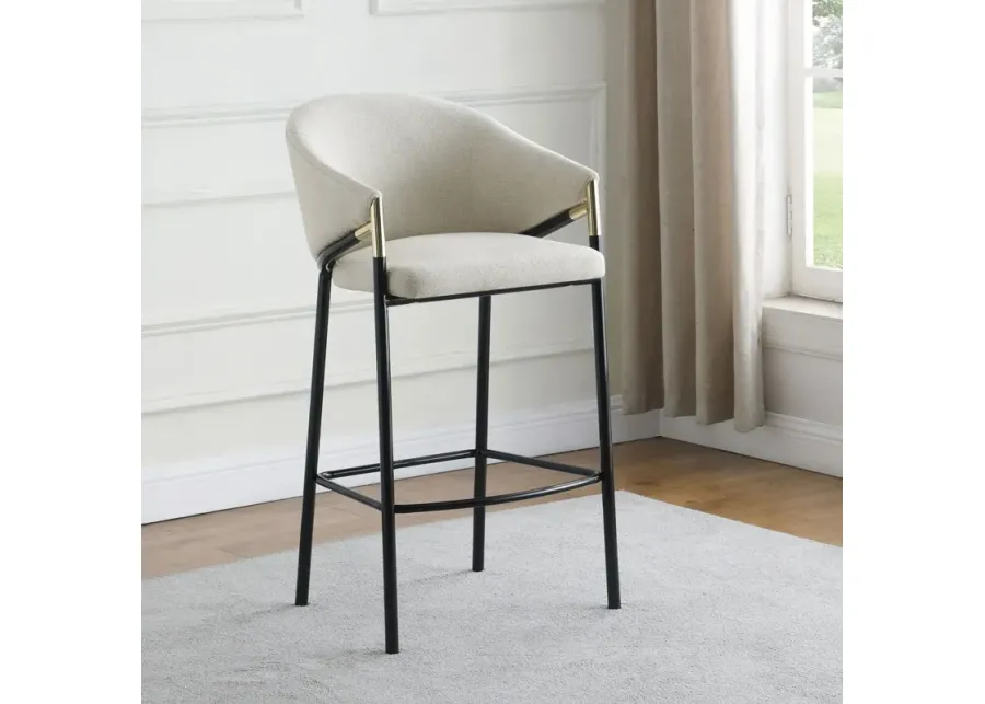 Coaster Chadwick Fabric Upholstered Bar Chair Beige-21.5