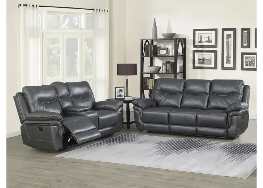 Steve Silver Isabella Sofa & Loveseat Set In Steel Grey