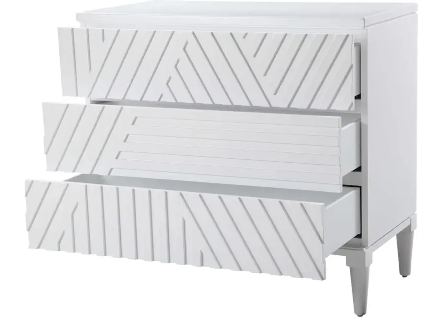 Uttermost Colby White Drawer Chest-36