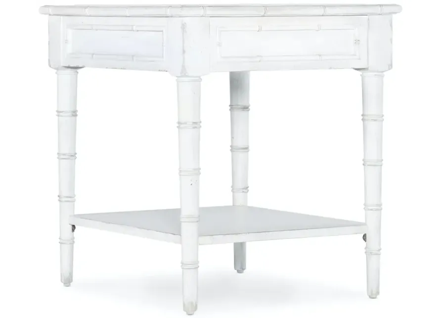 Hooker Furniture Charleston 1-Drawer White End Table-22