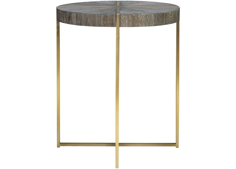 Uttermost Taja Brushed Brass Accent Table-20
