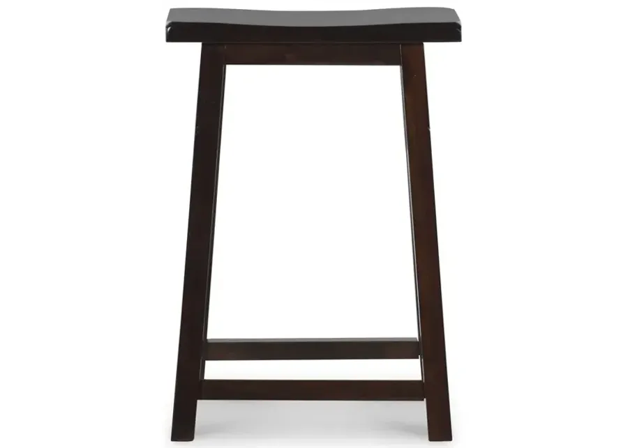 Linon 24 Inch Saddle Stool-16