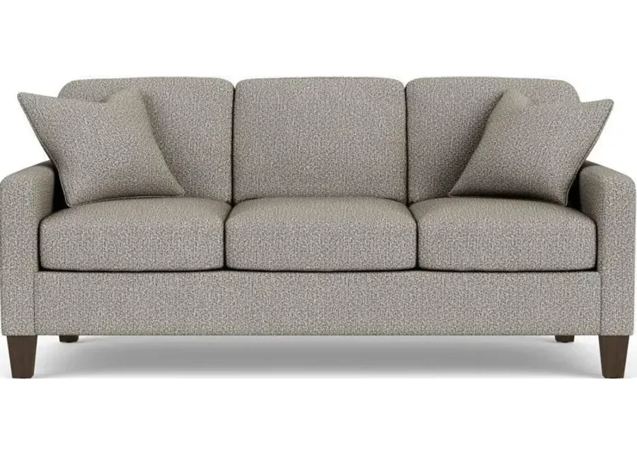 Flexsteel South Haven Contemporary Gray Quarry Sofa-81