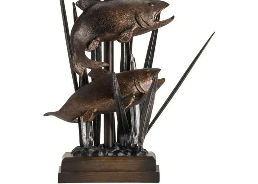 Crestview Upstream Bronze Table Lamp-15
