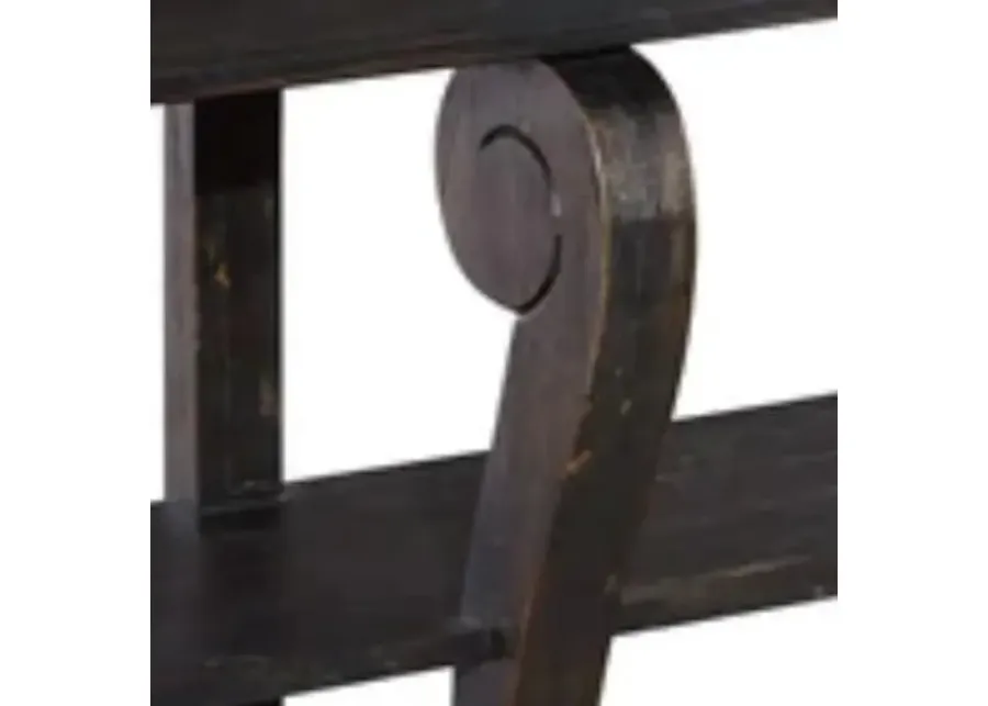 Hekman Aged Black Console Table-72