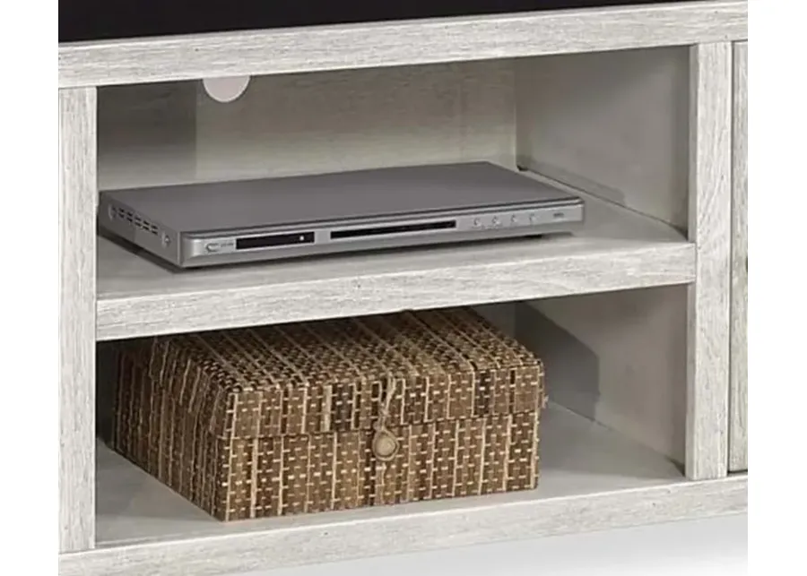 Aspenhome Eastport Drifted White 65 Inch TV Stand Console with 2 Doors-65