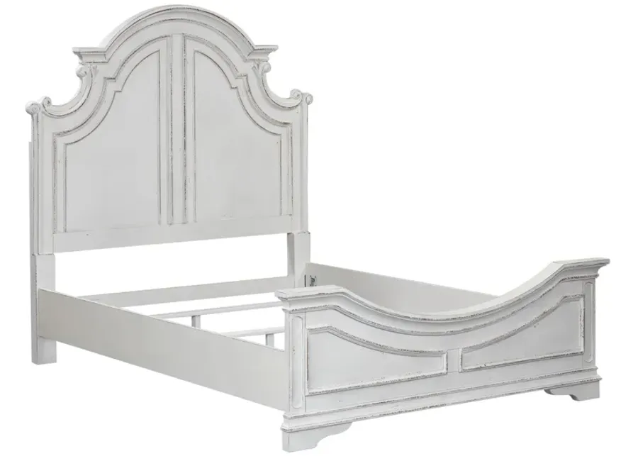 Liberty Furniture Magnolia Manor Antique White California King Panel Bed-83.75