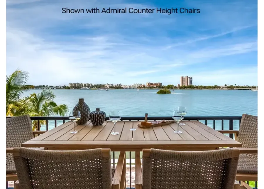 Royal Teak 70 Inch Admiral Outdoor Counter-Height Table-40