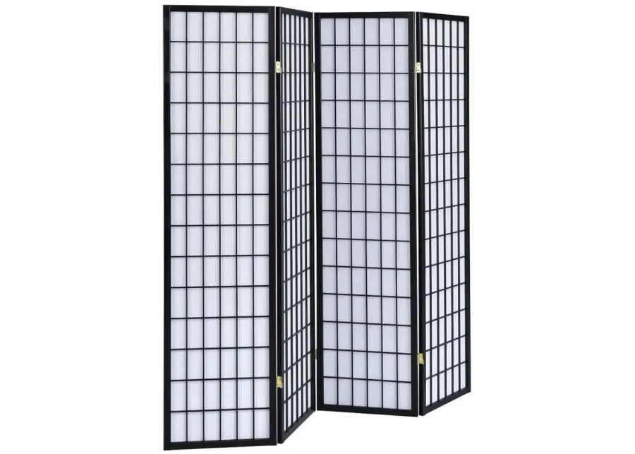 Coaster 4-Panel Room Divider White Paper/Black-69.5 1 106954-coaster-4-panel-room-divider-white-paper-black-69-5-1.webp