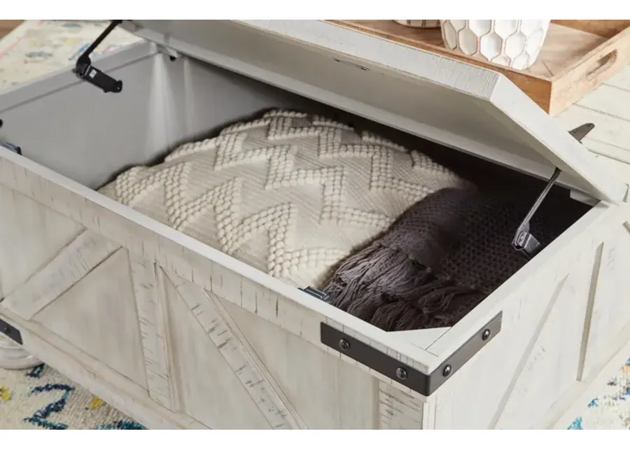 Ashley Carynhurst Whitewash Coffee Table-36