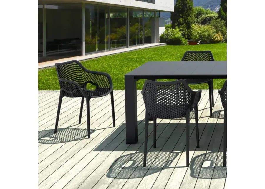 Compamia Air XL Extension Outdoor Dining Set 9-Piece Black