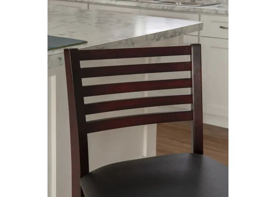 Linon 24 Inch Triena Ladder Counter Stool-17