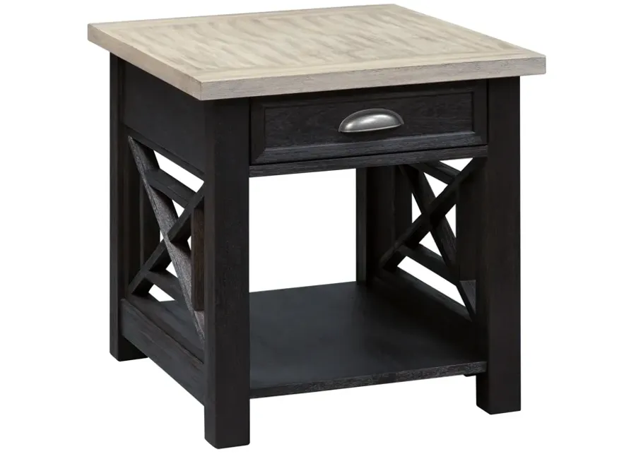 Liberty Furniture 3-Piece Heatherbrook Set 1 Coffee Table & 2 End Tables-48