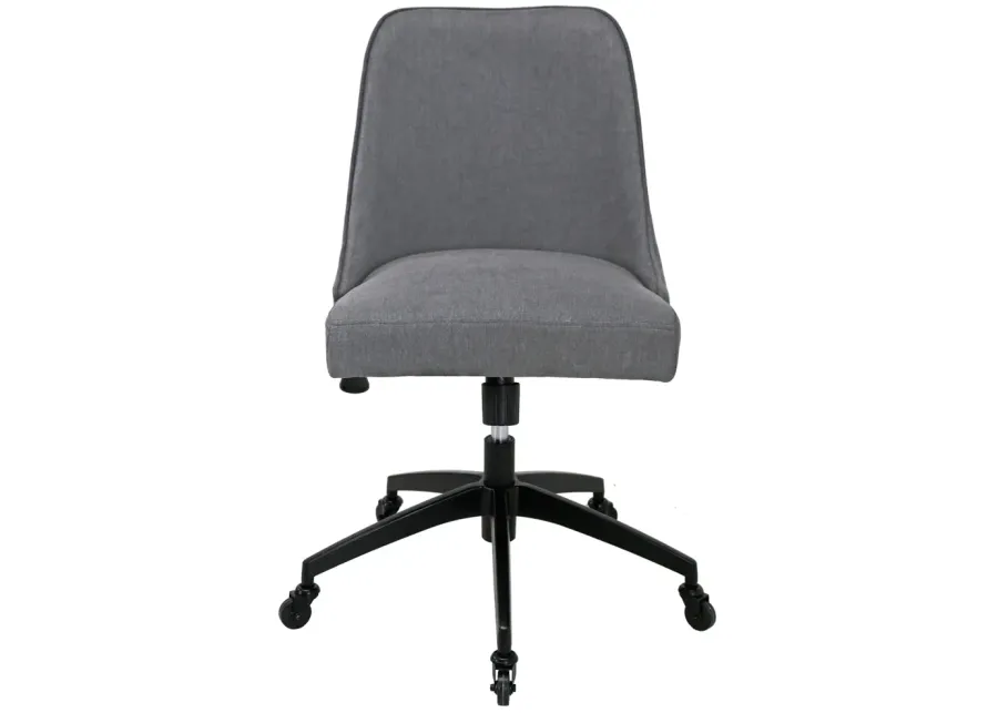Steve Silver Kinsley Gray Tweed Upholstered Home Office Desk Chair-21