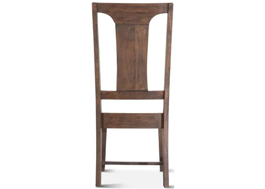 Home Trends Design Nimes Weathered Mango Wood Dining Chair-18.75
