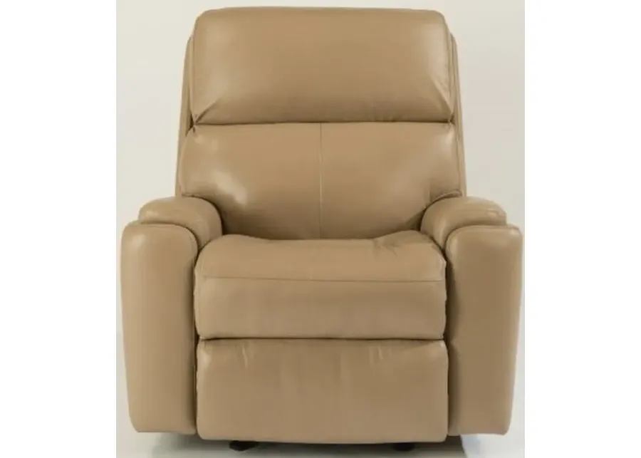 Flexsteel Rio Caffe Latte Power Rocking Leather Recliner-38