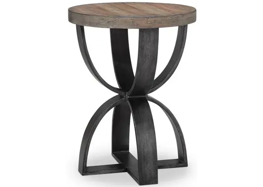 Magnussen Metal Round Accent Table Bowden-20