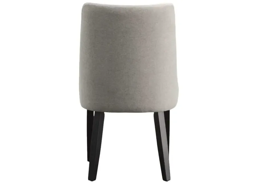 Steve Silver Xena Gray Upholstered Side Chair In Ebony-22.5