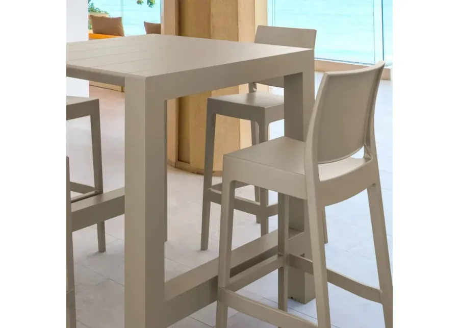 Compamia 5-Piece Vegas Maya Bar Set with Extendable in Taupe
