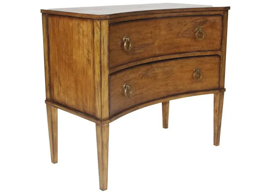 Noble Furniture Burlington 2-Drawer Chest Distressed Rustic Pecan Finish-19
