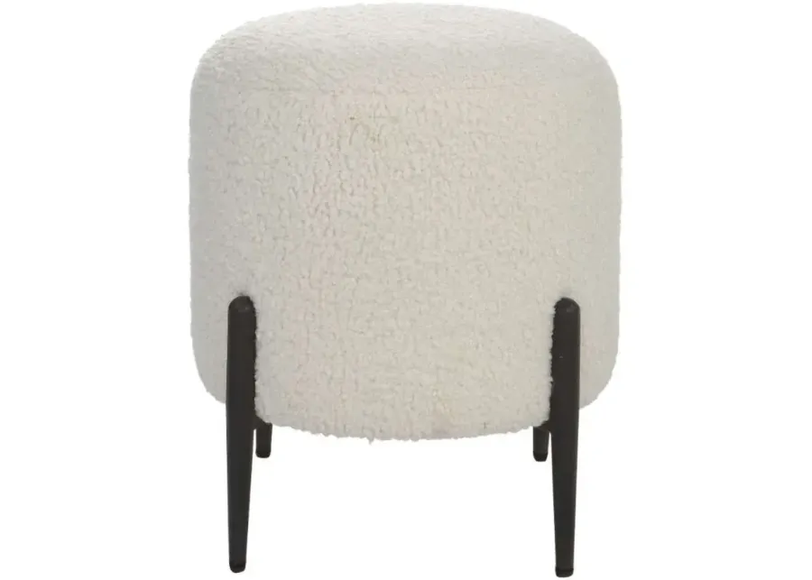 Uttermost Arles White Shearling Ottoman-14
