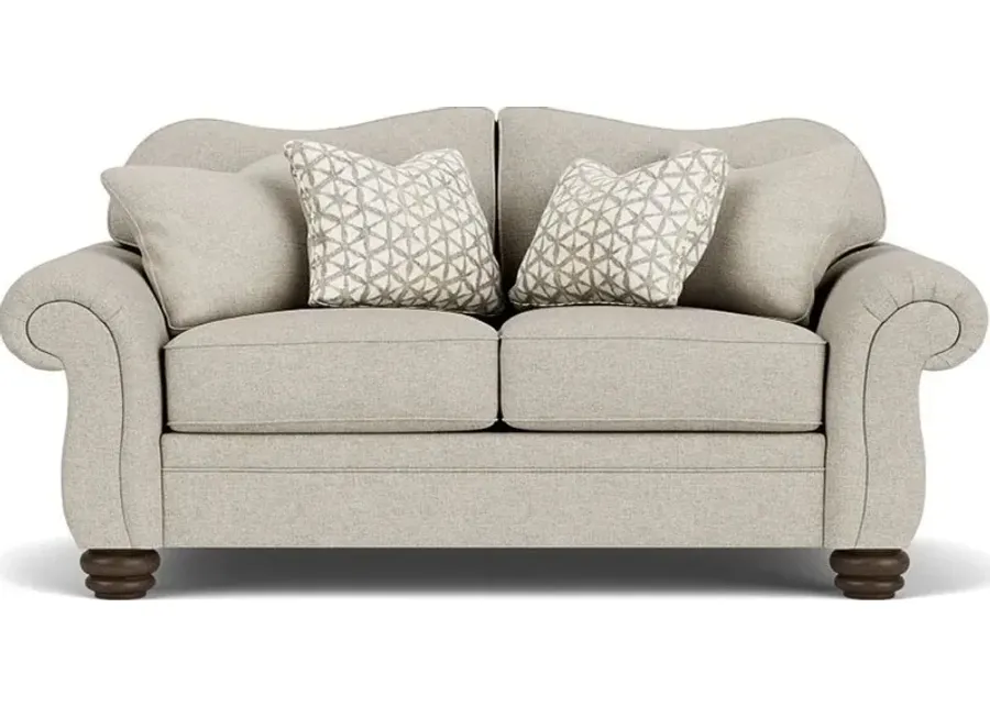Flexsteel Bexley Silver Rolled Arm Driftwood Loveseat-71