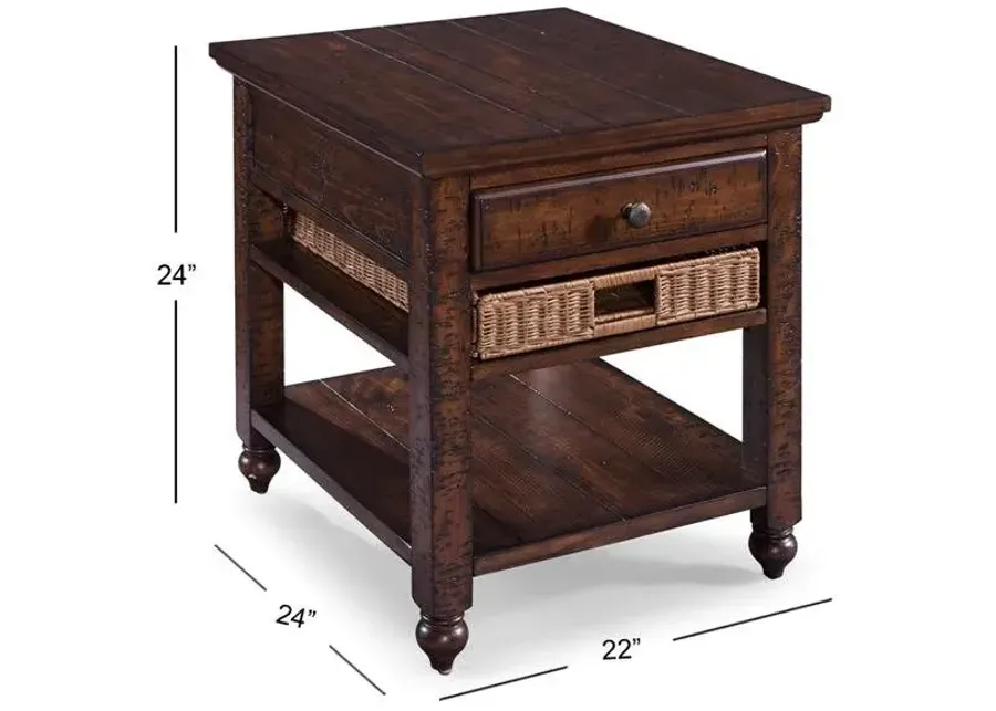 Magnussen Rectangle End Table Cottage Plane-22