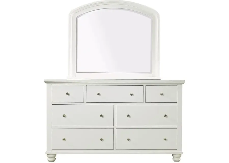 Aspenhome Cambridge White Double Dresser Mirror-48